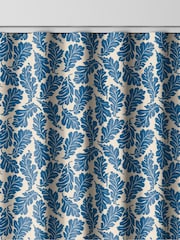 Land & Shore Blue Oak Leaf Made to Measure Curtains - Image 8 of 9