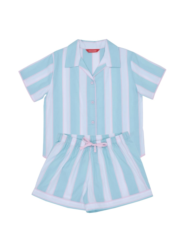 Cyberjammies Green Printed Stripe Short Sleeve Pyjamas Set - Image 4 of 4 Cyberjammies Green Printed Stripe Short Sleeve Pyjamas Set - Image 4 of 4