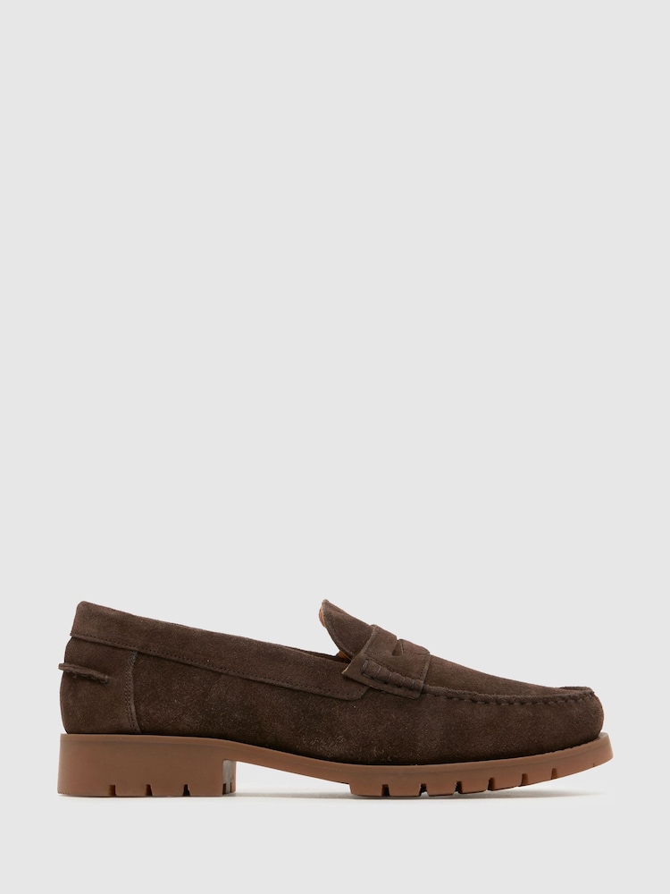 Schuh Light Brown Rayden Suede Loafer - Image 1 of 4