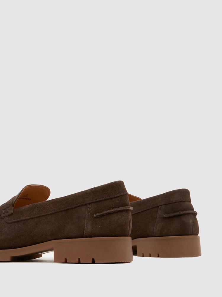 Schuh Light Brown Rayden Suede Loafer - Image 4 of 4