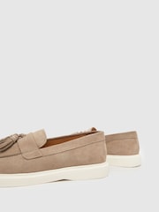 Schuh Brown Percy Suede Tassel Loafer - Image 4 of 4