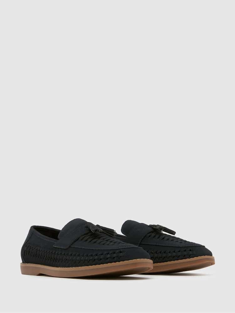 Schuh Blue EC Robbie Woven Loafer - Image 2 of 4 Schuh Blue EC Robbie Woven Loafer - Image 2 of 4