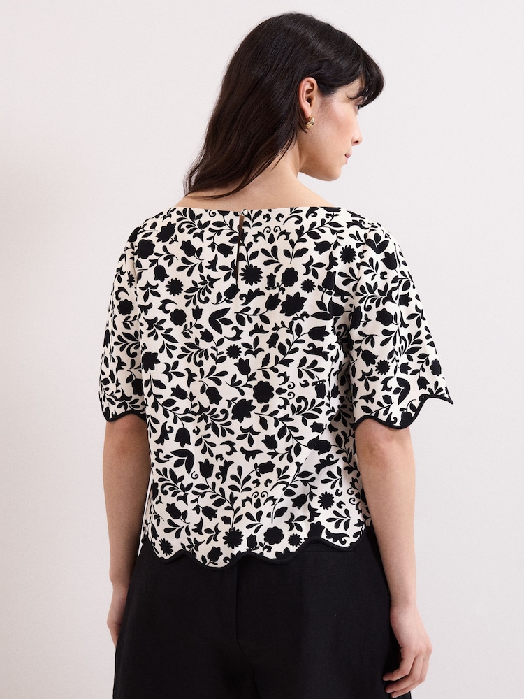 Phase Eight Abi Printed Top - Imaginea 2 din 6