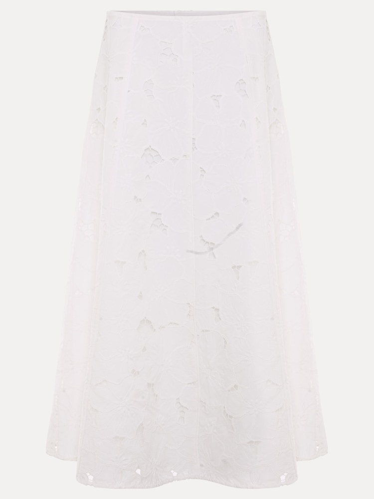 Phase Eight Cream Marina Lace Skirt - Image 7 of 7