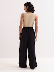 Noir - Pantalon Phase Eight Rowan en lin - Image 3 de 6