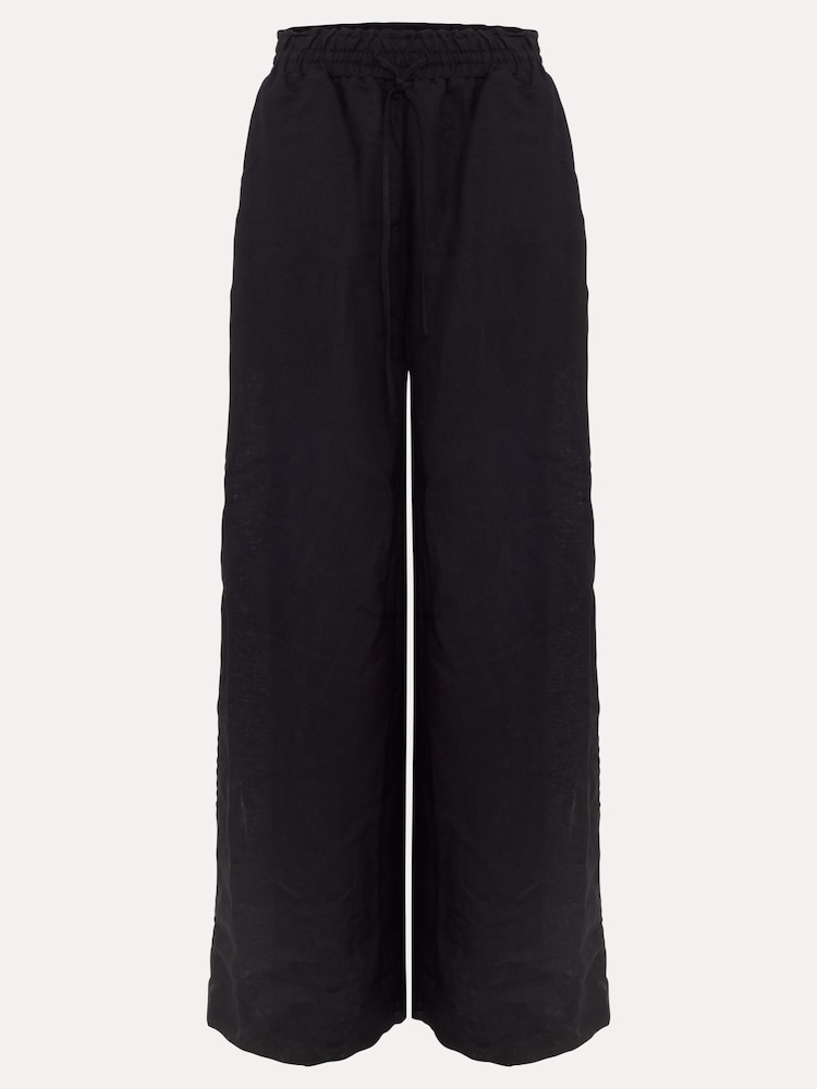 Noir - Pantalon Phase Eight Rowan en lin - Image 6 de 6