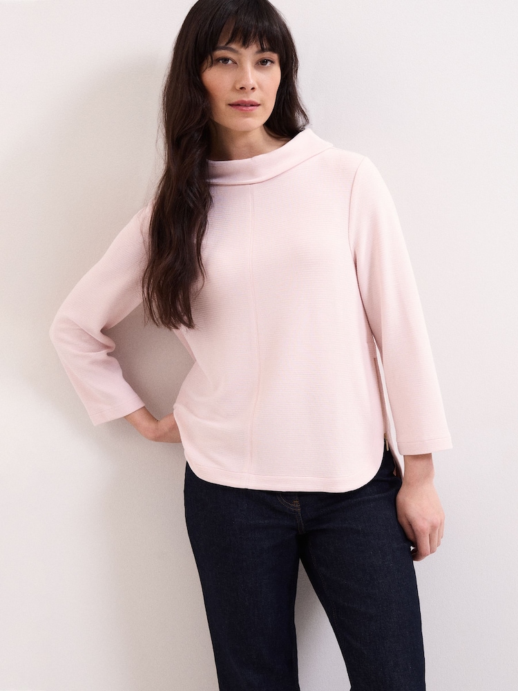 Phase Eight Pink Solene Textured Top - Image 1 of 7 Phase Eight Pink Solene Textured Top - Image 1 of 7