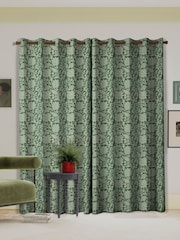Land & Shore Green Rowallane Made to Measure Curtains - Image 2 of 9