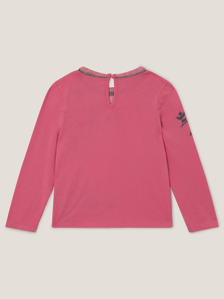 Monsoon Floral Embroidered Long Sleeve Top - صورة 2 من 3 Monsoon Floral Embroidered Long Sleeve Top - صورة 2 من 3