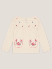 Monsoon Floral Embroidered Long Sleeve Top - صورة 1 من 3