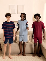 Red/Blue/Navy Short Pyjamas 3 Pack (3-16yrs) - Image 1 of 13