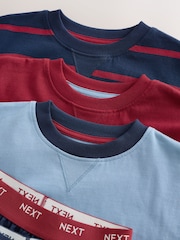 Red/Blue/Navy Short Pyjamas 3 Pack (3-16yrs) - Image 11 of 13