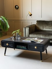 Rockett St George Black Ringo Storage Coffee Table - Image 5 of 11