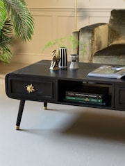 Rockett St George Black Ringo Storage Coffee Table - Image 6 of 11