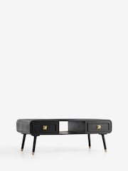Rockett St George Black Ringo Storage Coffee Table - Image 9 of 11
