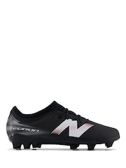 New Balance Black Furon Team Jnr FG V9 Football Boots - Image 1 of 8