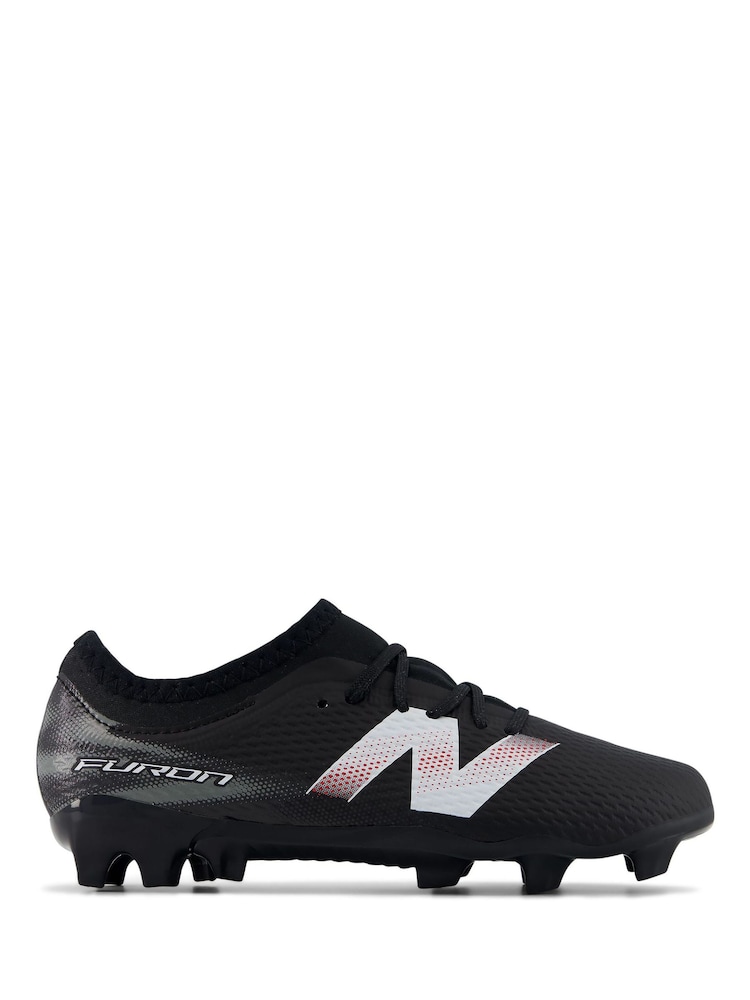 New Balance Black Furon Team Jnr FG V9 Football Boots - Image 1 of 8 New Balance Black Furon Team Jnr FG V9 Football Boots - Image 1 of 8