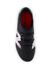 New Balance Black Furon Team Jnr FG V9 Football Boots - Image 3 of 8