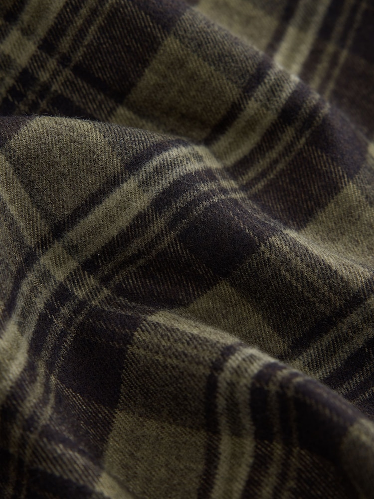 Green/Black Check Drop Waist Brushed Maxi Skirt - Image 8 of 8 Green/Black Check Drop Waist Brushed Maxi Skirt - Image 8 of 8