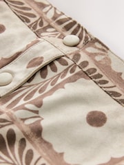 Brown/Ecru Print National Trust X Next Suedette Mini Skirt - Image 8 of 9