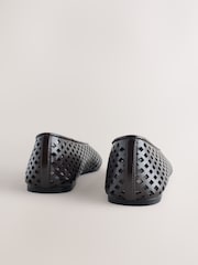 Chocolate Brown Forever Comfort® Weave Effect Ballet Flats - Image 7 of 8