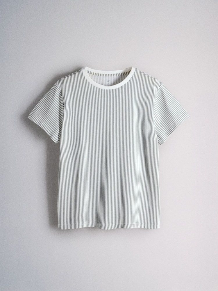 The Set 3 Pack T-Shirt and Short Pyjama Sets Stripe /Polka Dot/ Pink Stripe - Image 2 of 9 The Set 3 Pack T-Shirt and Short Pyjama Sets Stripe /Polka Dot/ Pink Stripe - Image 2 of 9