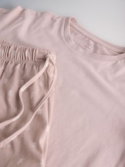 The Set 3 Pack T-Shirt and Short Pyjama Sets Stripe /Polka Dot/ Pink Stripe - Image 9 of 9