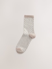 Neutral Butterfly Ankle Socks 4 Pack - Image 4 of 7