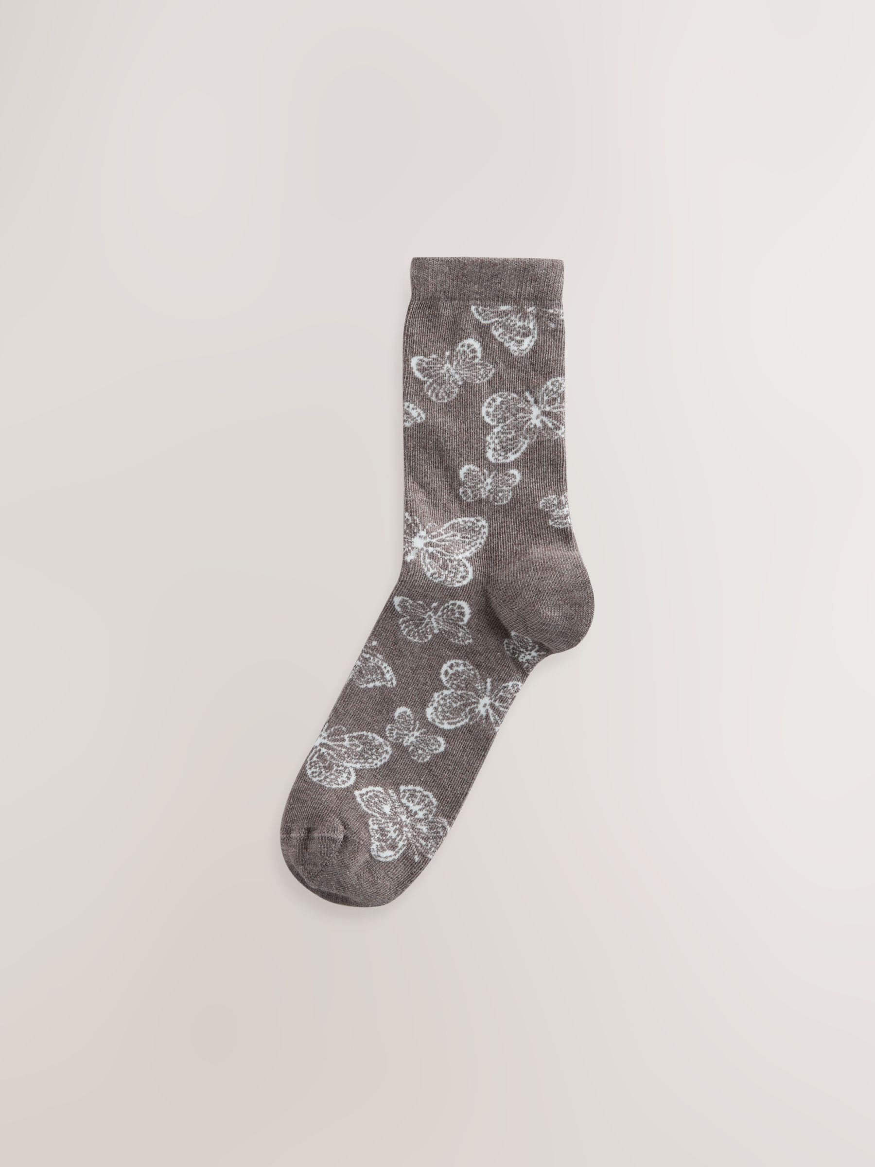 Buy Neutral Butterfly Ankle Socks 4 Pack from Next Romania