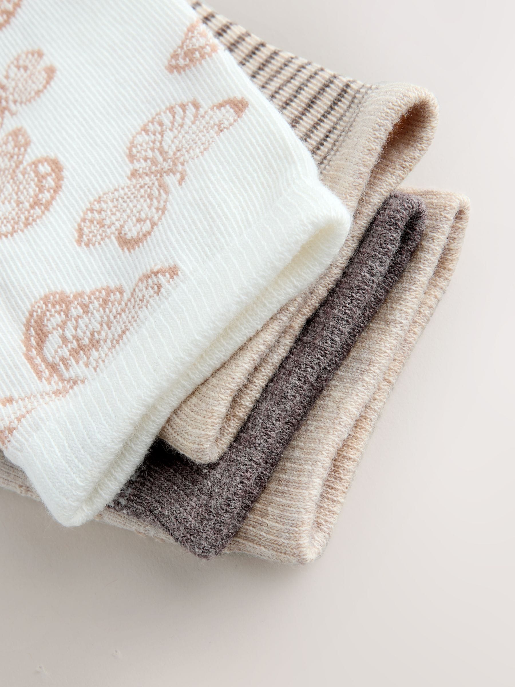Buy Neutral Butterfly Ankle Socks 4 Pack from Next Romania