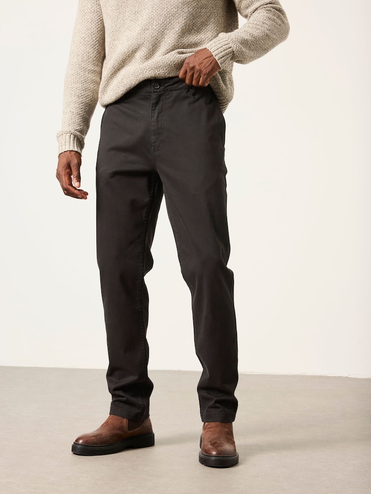FatFace Black Hayton Slim Fit Chinos - Image 1 of 6 FatFace Black Hayton Slim Fit Chinos - Image 1 of 6