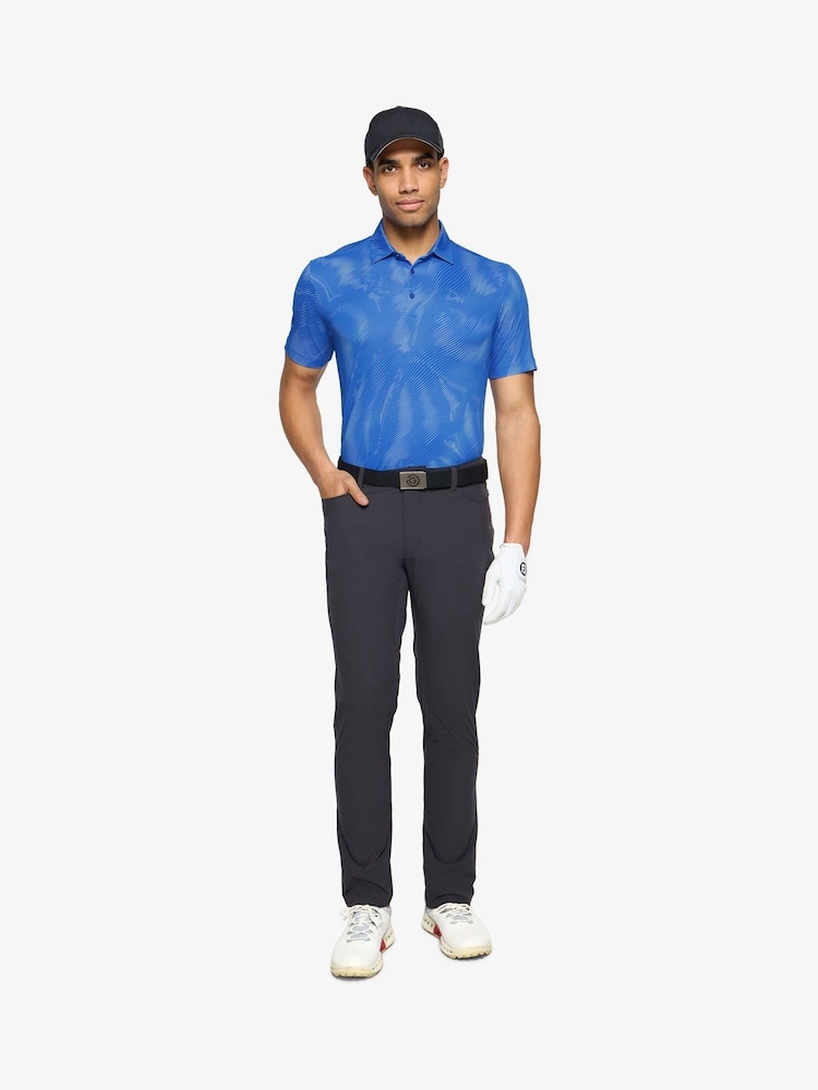 Galvin Green Blue Maguire Breathable Short Sleeve Golf Shirt - Image 2 of 7