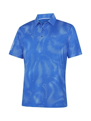 Galvin Green Blue Maguire Breathable Short Sleeve Golf Shirt - Image 6 of 7