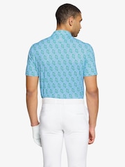 Galvin Green Blue Martinez Breathable Short Sleeve Golf Shirt - Image 4 of 5