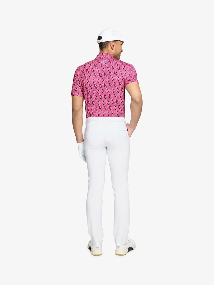 Galvin Green Pink Martinez Breathable Short Sleeve Golf Shirt - Image 5 of 5