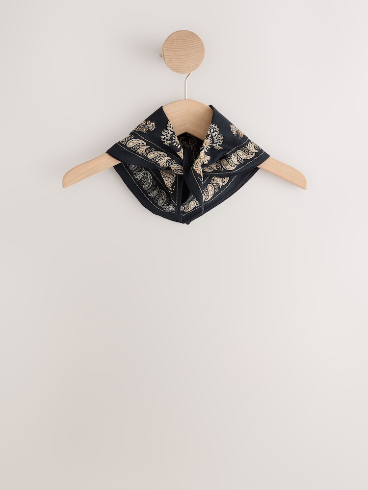 黑色大手帕 - Printed Neck Tie - 圖片 1/3