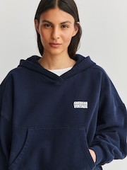 American Vintage Blue Plizzy Hoodie - Image 6 of 8
