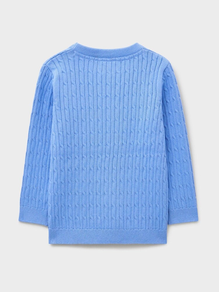 كنزة منسوجة بحافة رقبة مستديرة Heritage من Crew Clothing - صورة 2 من 3