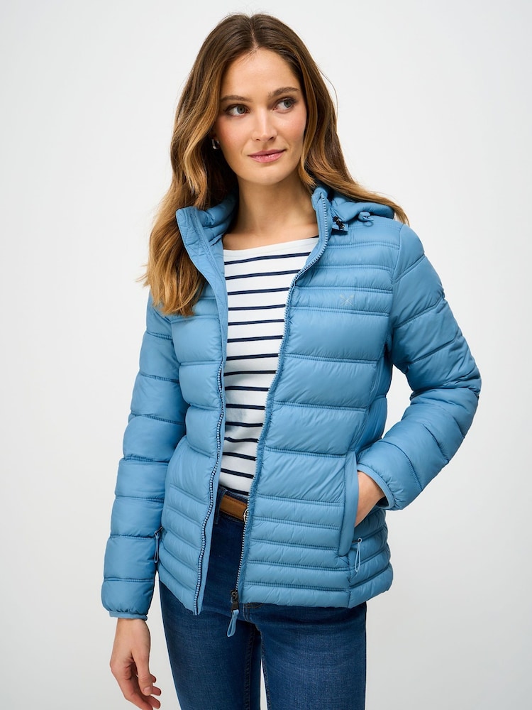 Crew Clothing Blue Lightweight Padded Jacket - Image 1 of 5
