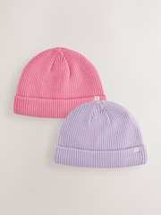 Pink/Violett - Rib Baby Beanie - Bild 1 von 5