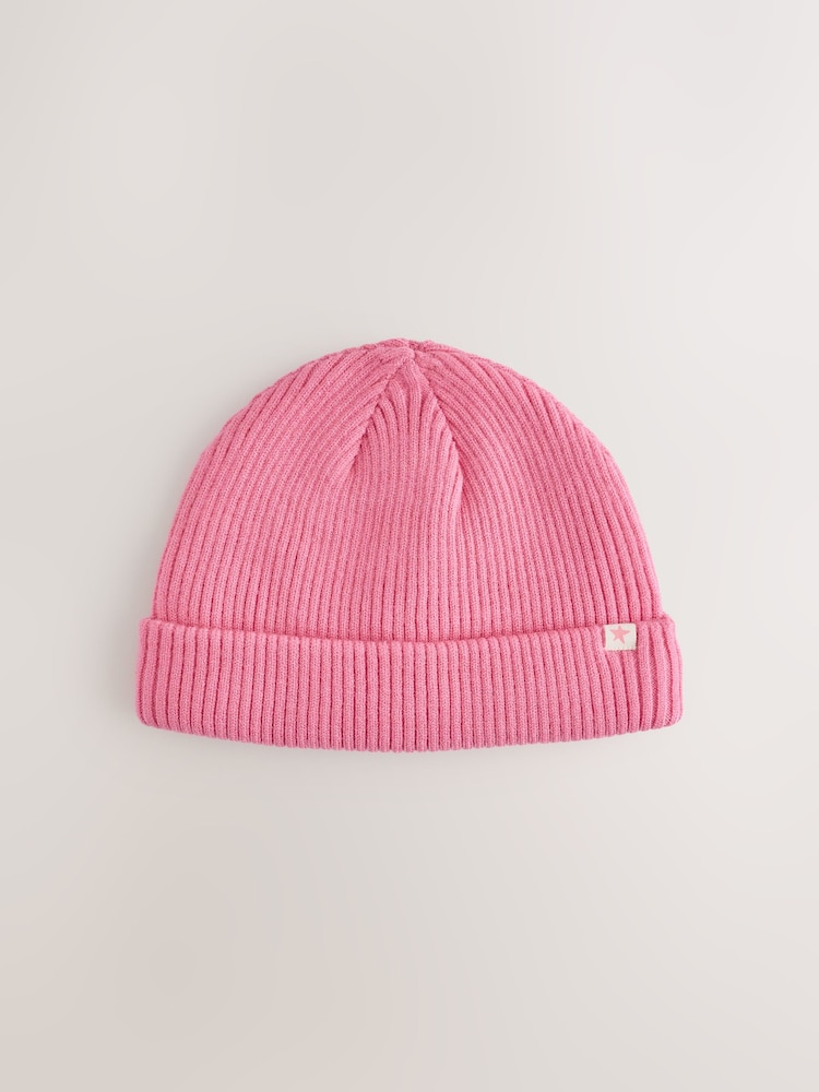 Pink/Violett - Rib Baby Beanie - Bild 2 von 5 Pink/Violett - Rib Baby Beanie - Bild 2 von 5