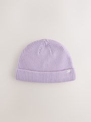 Pink/Violett - Rib Baby Beanie - Bild 3 von 5