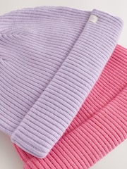 Pink/Violett - Rib Baby Beanie - Bild 4 von 5