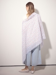 Blue Striped Strawberry Lightweight Scarf - Image 2 of 6