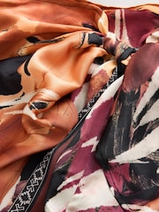 Multi Abstract Tie Waisted Print Sarong Skirt - Image 7 of 8