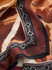 Multi Abstract Tie Waisted Print Sarong Skirt - Image 8 of 8
