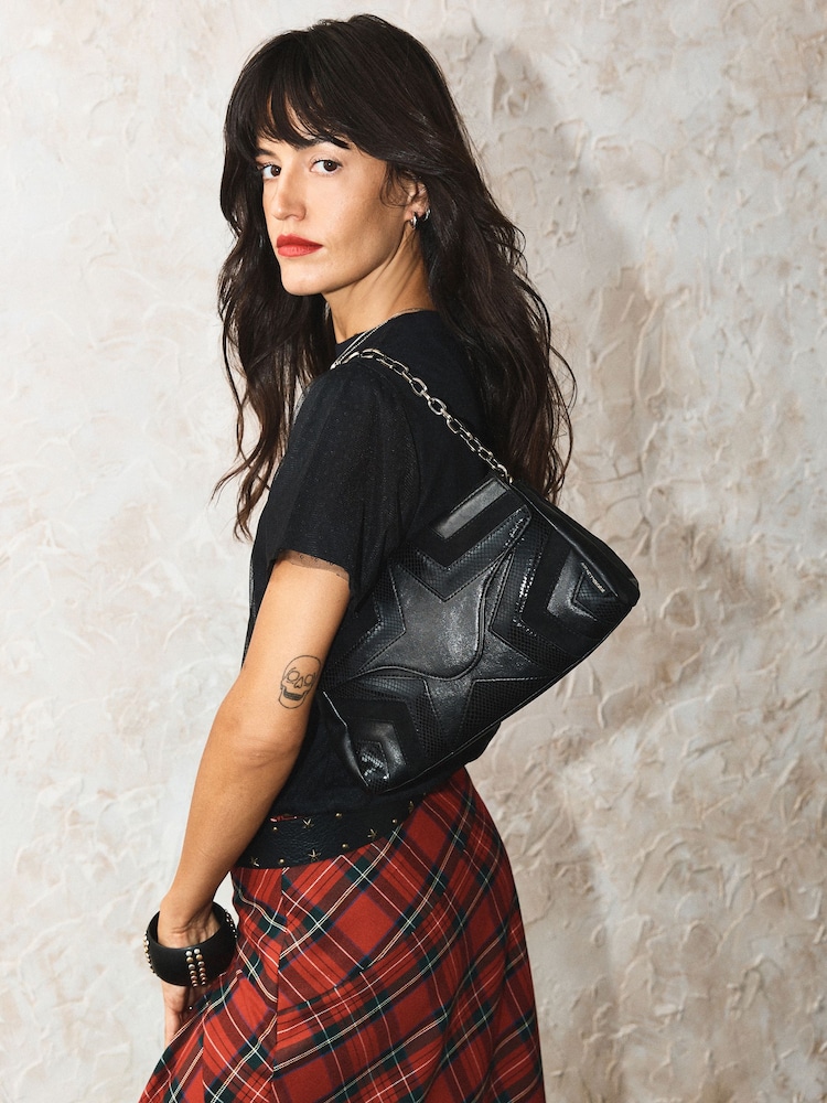 Rockett St George Black Star Cross Body Bag - Image 2 of 10