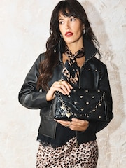 Rockett St George Black Studded Cross-Body Bag - Image 1 of 5