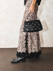 Rockett St George Black Studded Cross-Body Bag - Image 3 of 5