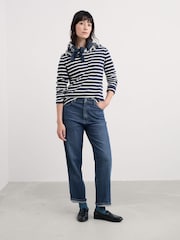 Seasalt Cornwall Navy Blue Sailor T-Shirt - Image 1 of 5